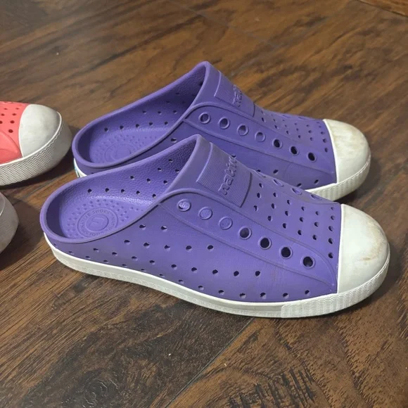 Native | Kids Pink and Purple Slip-On Sneakers - Picture 4 of 8